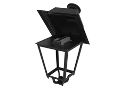 602 lanterna pressofusione alluminio ottica led osram aperta