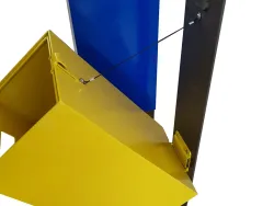 cestino modern triplo acciaio raccolta differenziata ribaltamento