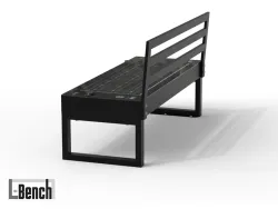 panchina smart L bench con schienale con fotovoltaico energia solare usb wireless charger 2 nero.webp