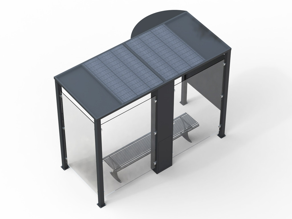 pensilina attesa bus con fotovoltaico arredo urbano acciaio 3mt 2.jpg
