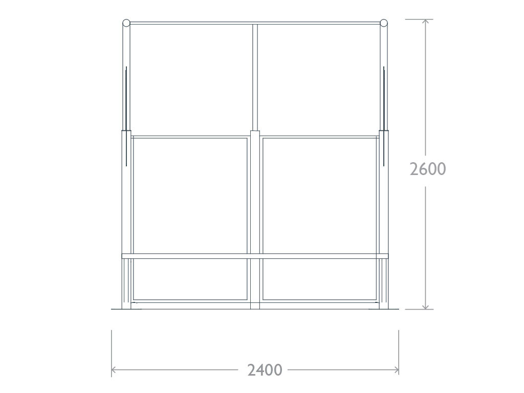 pensilina ppb acciaio policarbonato panchina prospetto 2.jpg