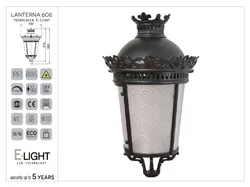 608 lanterna artistica imperiale pressofusione alluminio