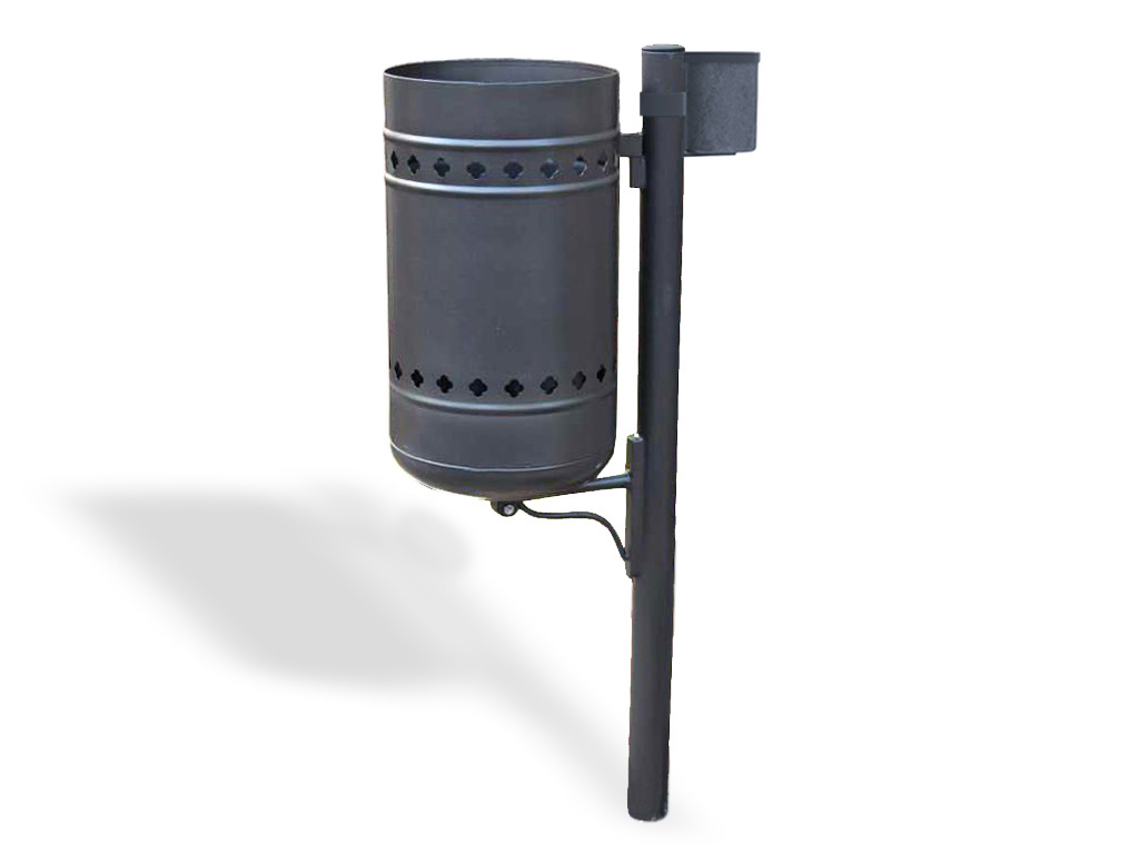 cestino mantegna con fiori acciaio posacenere