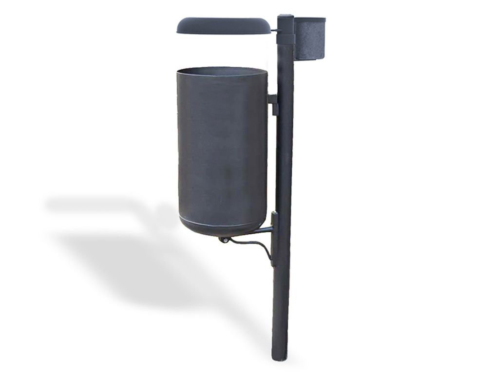 cestino marinetti liscio acciaio coperchio posacenere