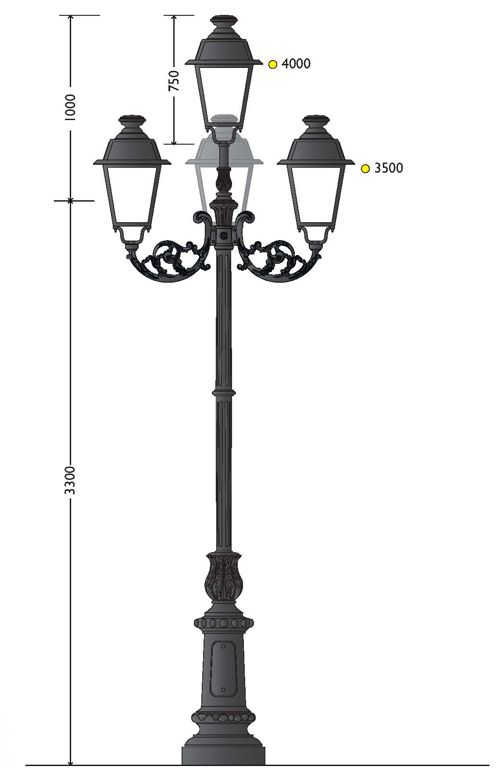 cod 900052 palo ghisa base 110 cima tripla 405 quattro lanterne 602 led.jpg