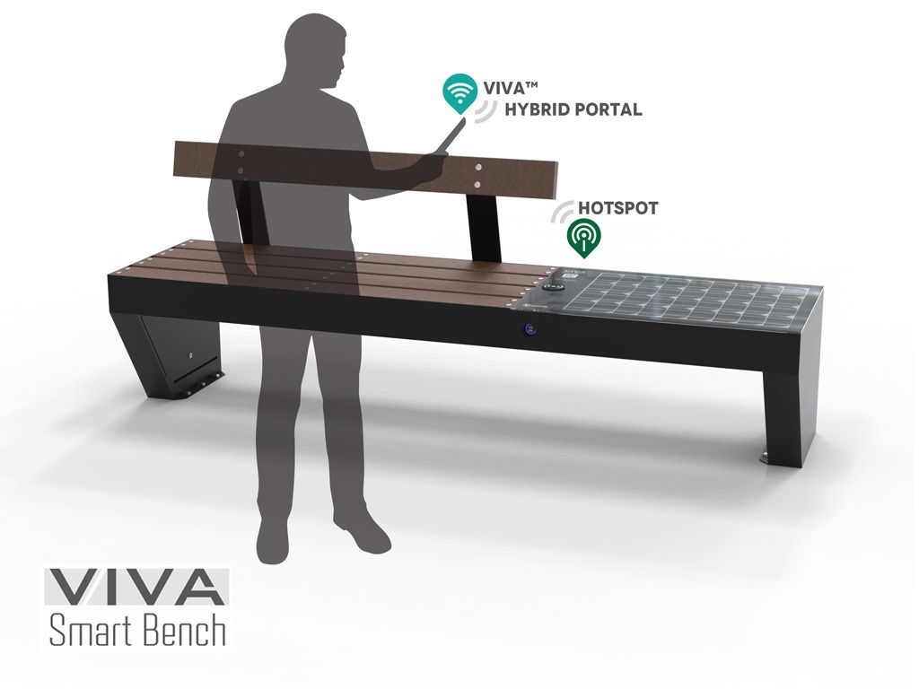 VIVA smart bench hotspot