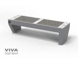 panchina VIVA smart bench senza schienale fotovoltaica hybrid portal hotspot wifi.webp