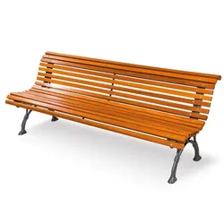 panchina classica legno ghisa napoli lato