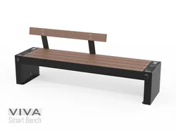 panchina viva smart bench elettrica prese usb schuko ricarica wireless.webp
