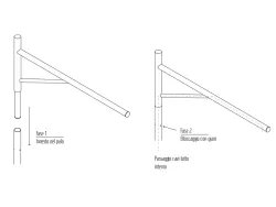 nuovo pastorale per videosorveglianza disegno montaggio