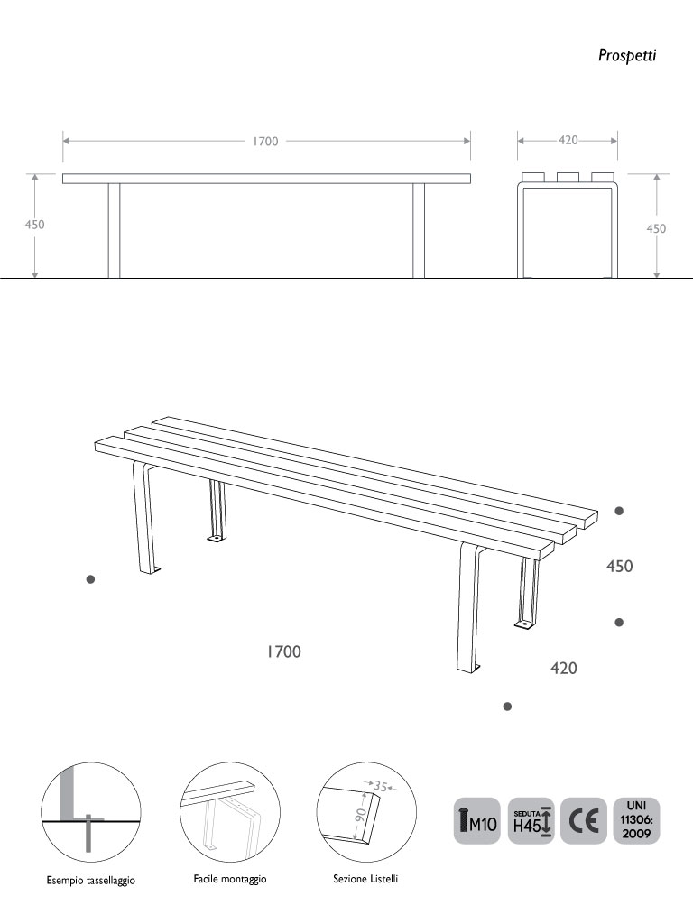 panchina classica legno acciaio valencia senza schienale dimensioni.jpg