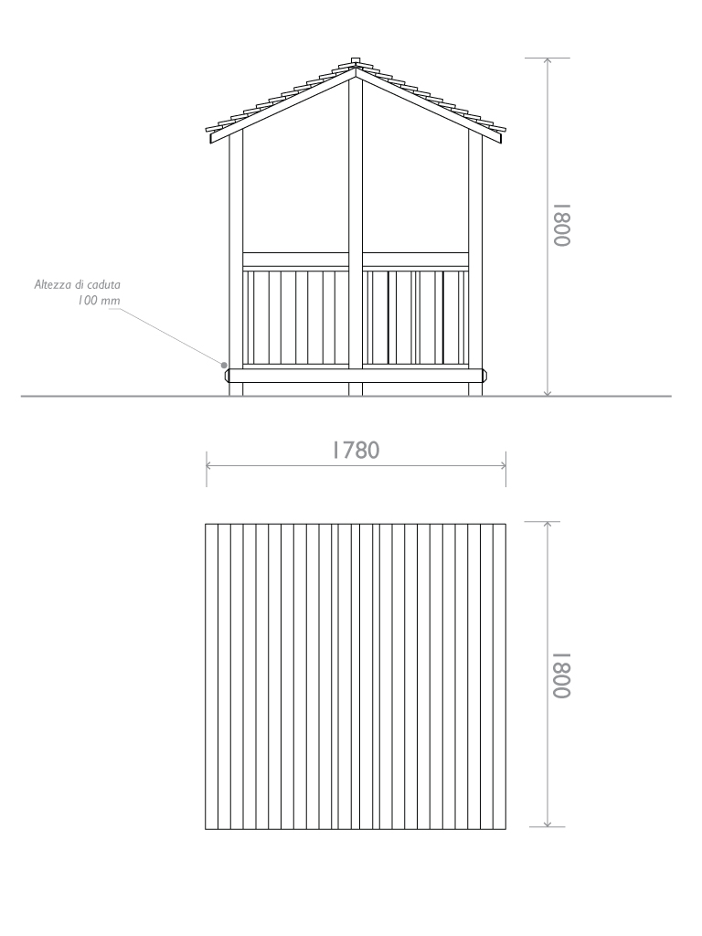  Fairy Playhouse in Strongplast Post consumer recycled plastic dimension